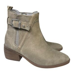 Luca Lane Women’s Meyna Tan Suede Heeled Ankle Boots